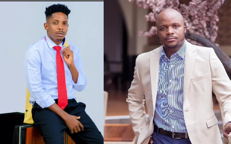 Composite image of Comedia Eric Omondi and Lang'ata MP Phelix Odiwuor alias Jalang'o.
